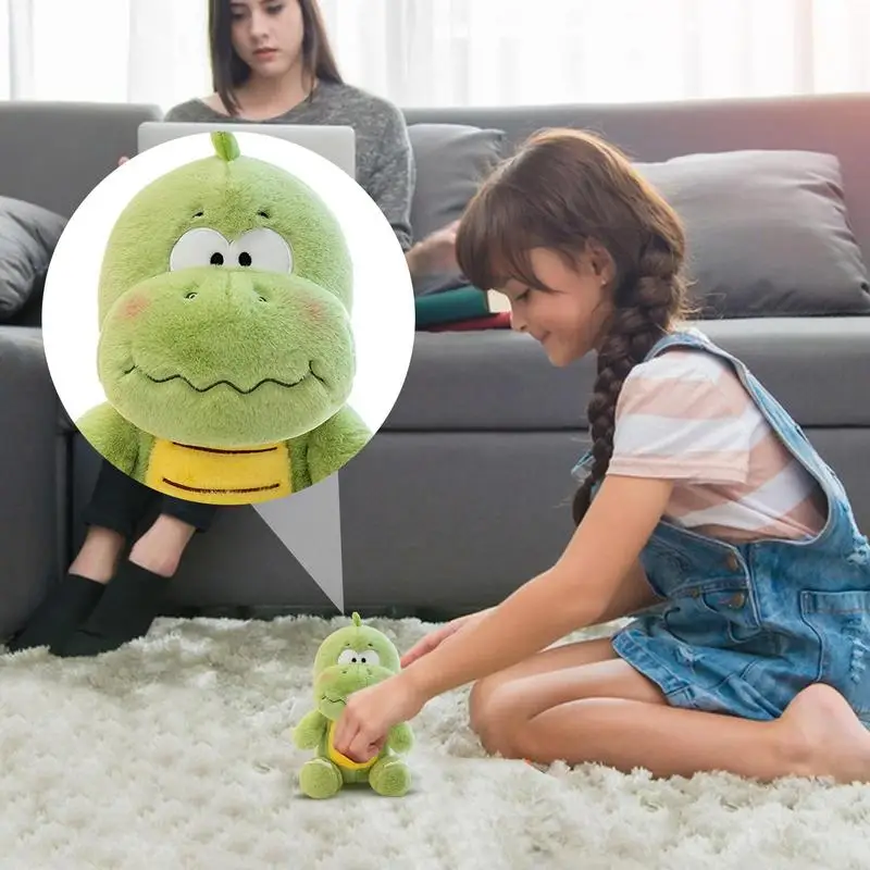 Милый динозавр плюшевый зеленый мягкая игрушка мягкий домашний декор удобная