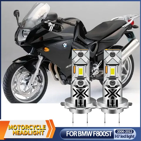 1/2 шт., 12 В, 2006 лм, 60 Вт, мотоциклетные светодиодные лампы H7 для BMW F800ST 2012-, комплект обновления, высококачественный луч, мотоциклетные лампы