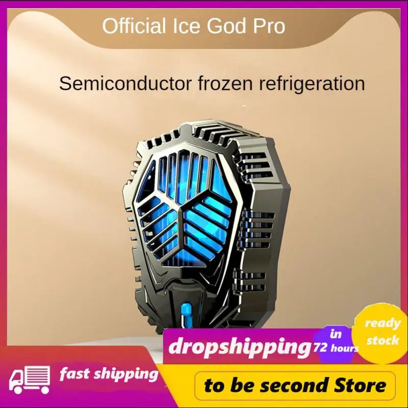 

Heat Dissipation Semiconductor Adjustable Aluminum Alloy Mini Phone Cooling Fan 2a Portable Game Cooler Magnetic 5v