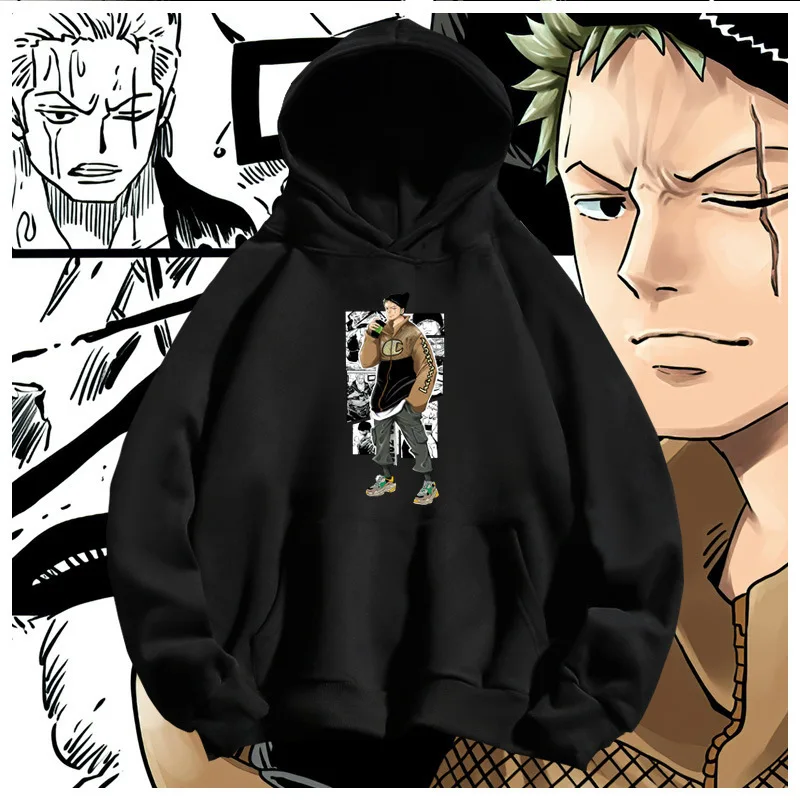 

One Piece Hunter Long Sleeve Hooded Sweater Men and Women Loose Jacket Anime Student Clothes Tide Clothes Sauron
