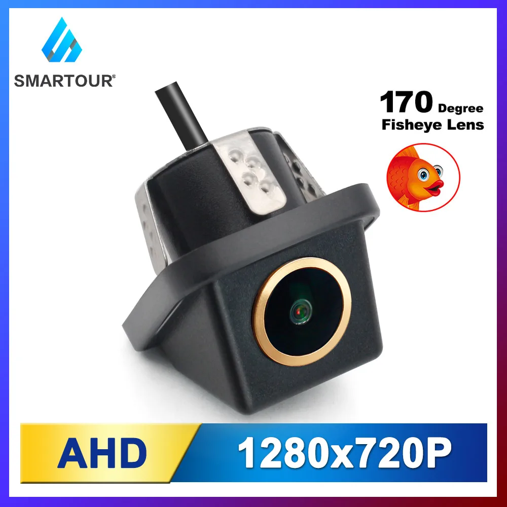 

Smartour Car fisheye 170 degree wide angle reversing camera starlight night vision rear view backup camera AHD 720 25HZ 12V CCD