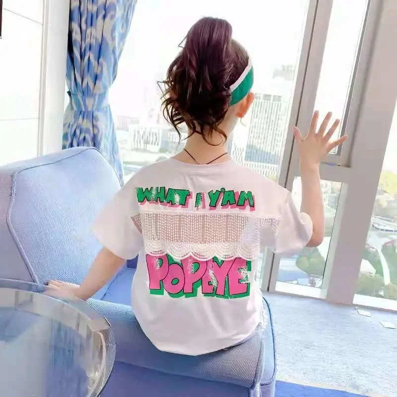 

Girls Short Sleeve T-Shirts New Big Boys Girls Summer T-Shirts Children's Summer Children's Tops 4 6 8 9 10 11 Y
