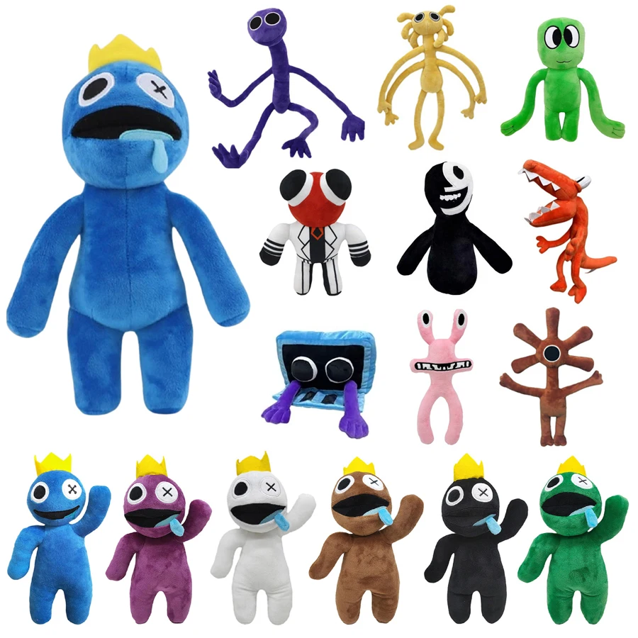 

Rainbow Friends Plush Toy Doors Figure Cartoon Doll Kawaii Blue Monster Soft Stuffed Animal Toys Children Toy Kids Gifts Fans