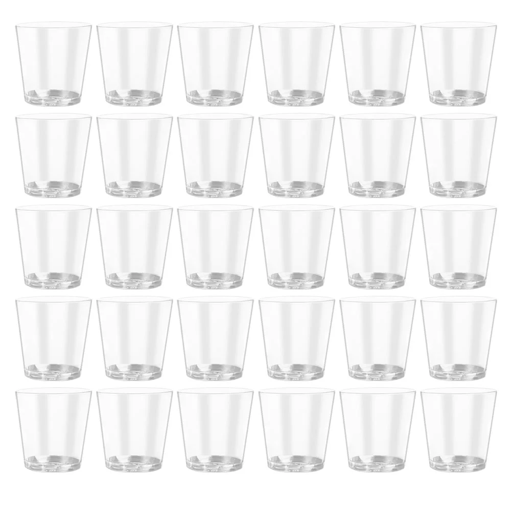 

100pcs Transparent Juice Cups Water Containers Multipurpose Drinking Cups Shot glass plastic