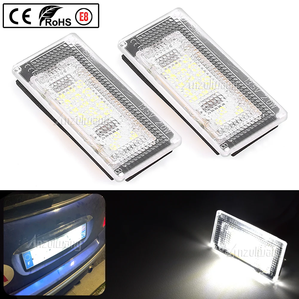 

2Pcs Car Mini LED Licenses Plate Light Lamp for BMW Mini Cooper R50 R52 R53 Automotive Exterior Decorative Lights