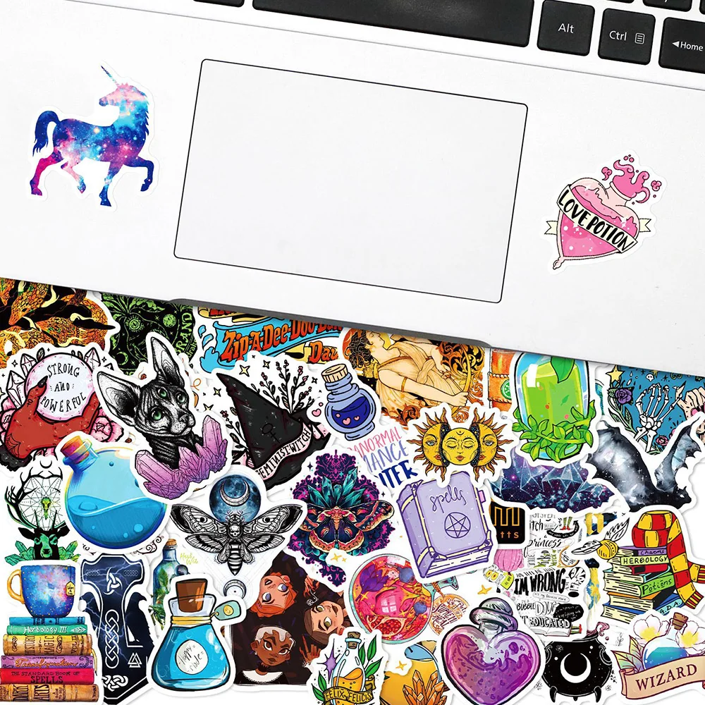 103050pcs cartoon gothic moon magic cool stickers aesthetic decals kids toy motorcycle car phone laptop art graffiti sticker free global shipping