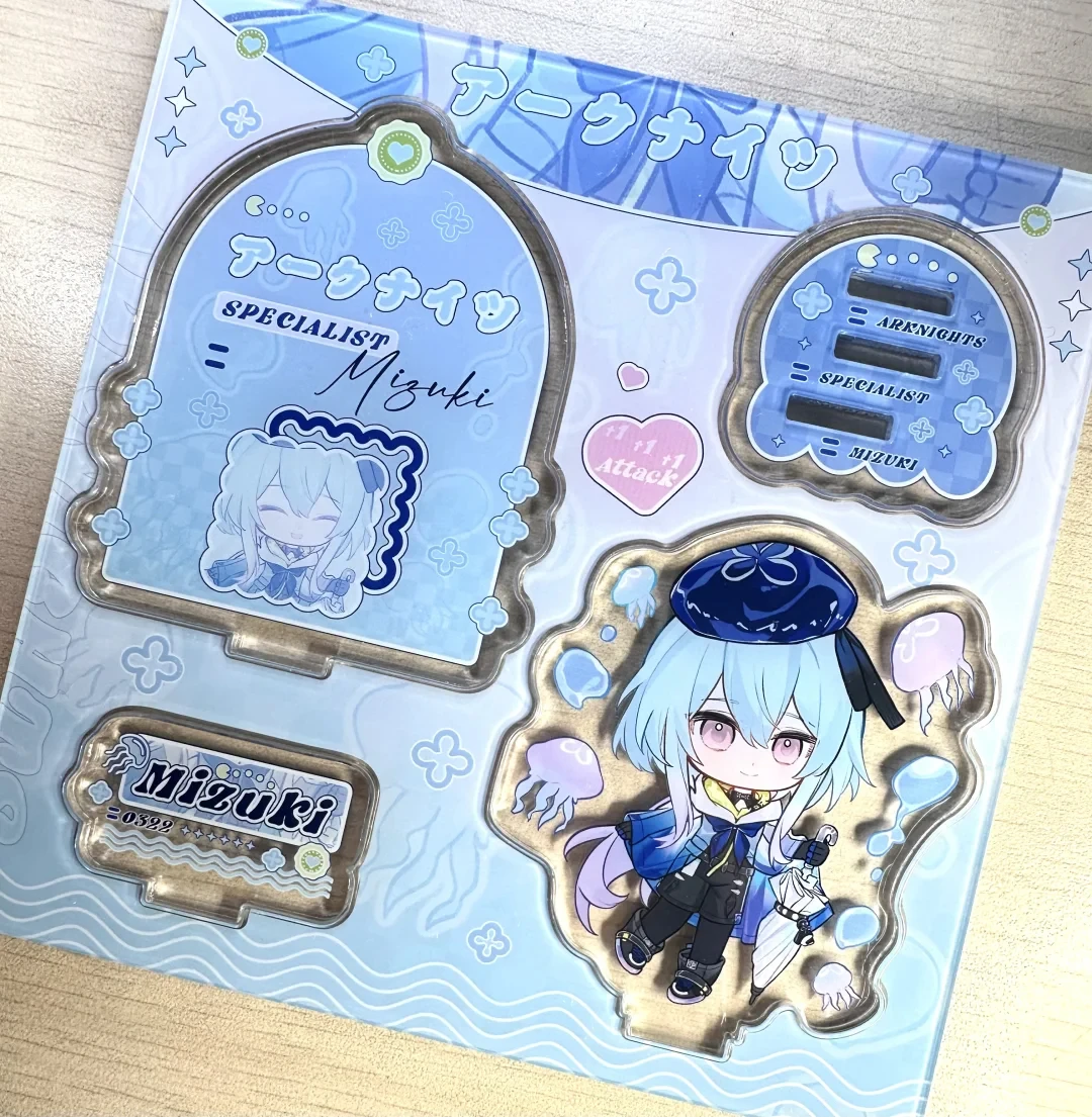 Аниме Arknights Mizuki косплей мультфильм акриловый стоячий знак талисман настольный