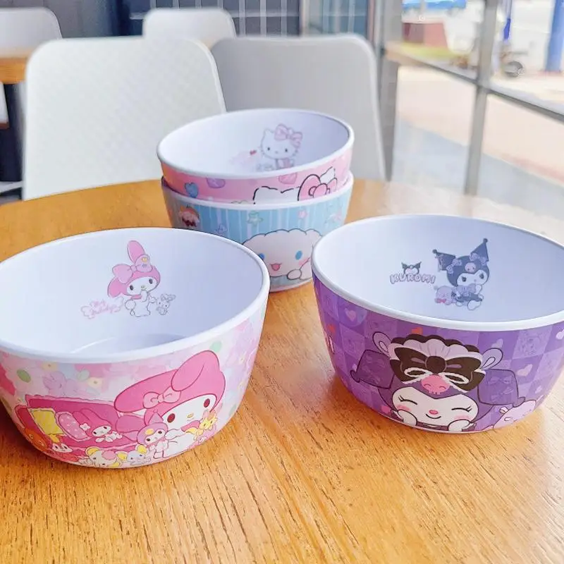 Новинка миска Hello Kitty Sanrios мультяшная чаша Cinnamoroll Kuromi моя мелодия понравило для