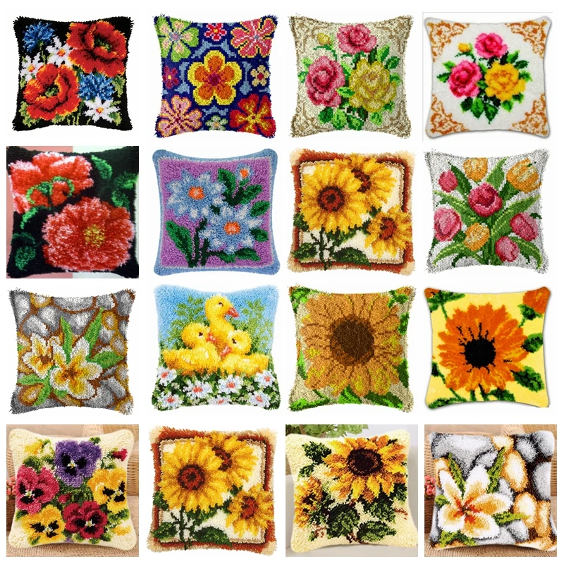 

Набор крючков с защелкой «сделай сам», набор крючков с защелкой, пуговицы, цветы, Высококачественная Подушка, рукоделие, вышивка крестиком