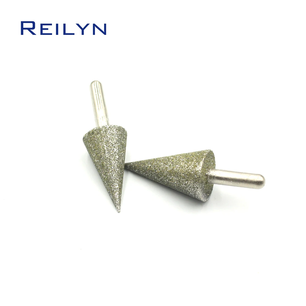 

Конусные шлифовальные сверла для алмазного камня, металлических работ, 30 градусов, 80 #, 12 мм-30 мм