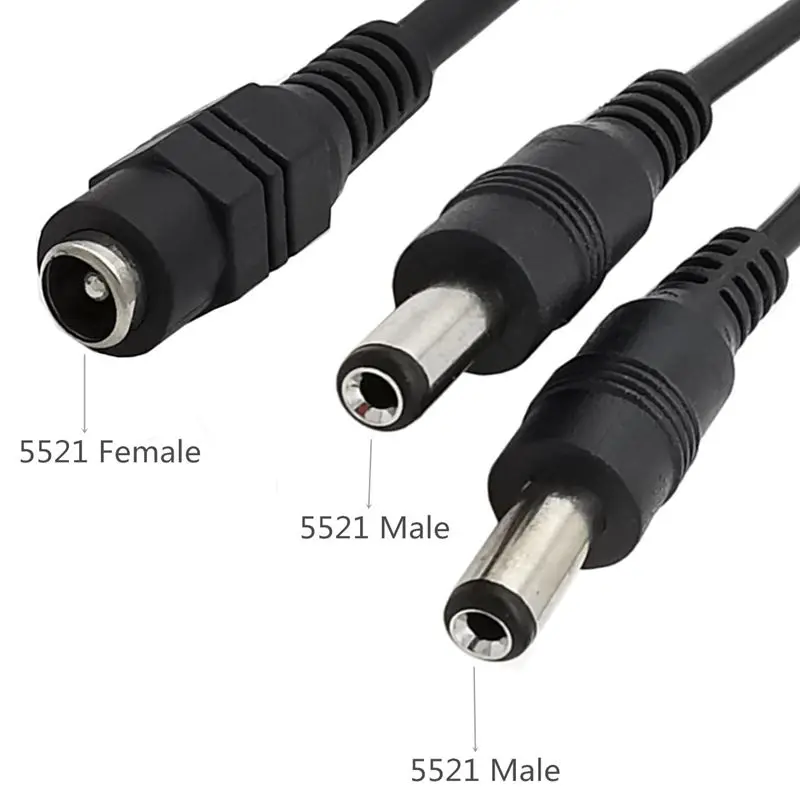 Шнур питания постоянного тока 2 1 мм * 1/2 19 В 24 0 4 одна розетка два штекера м/2 м