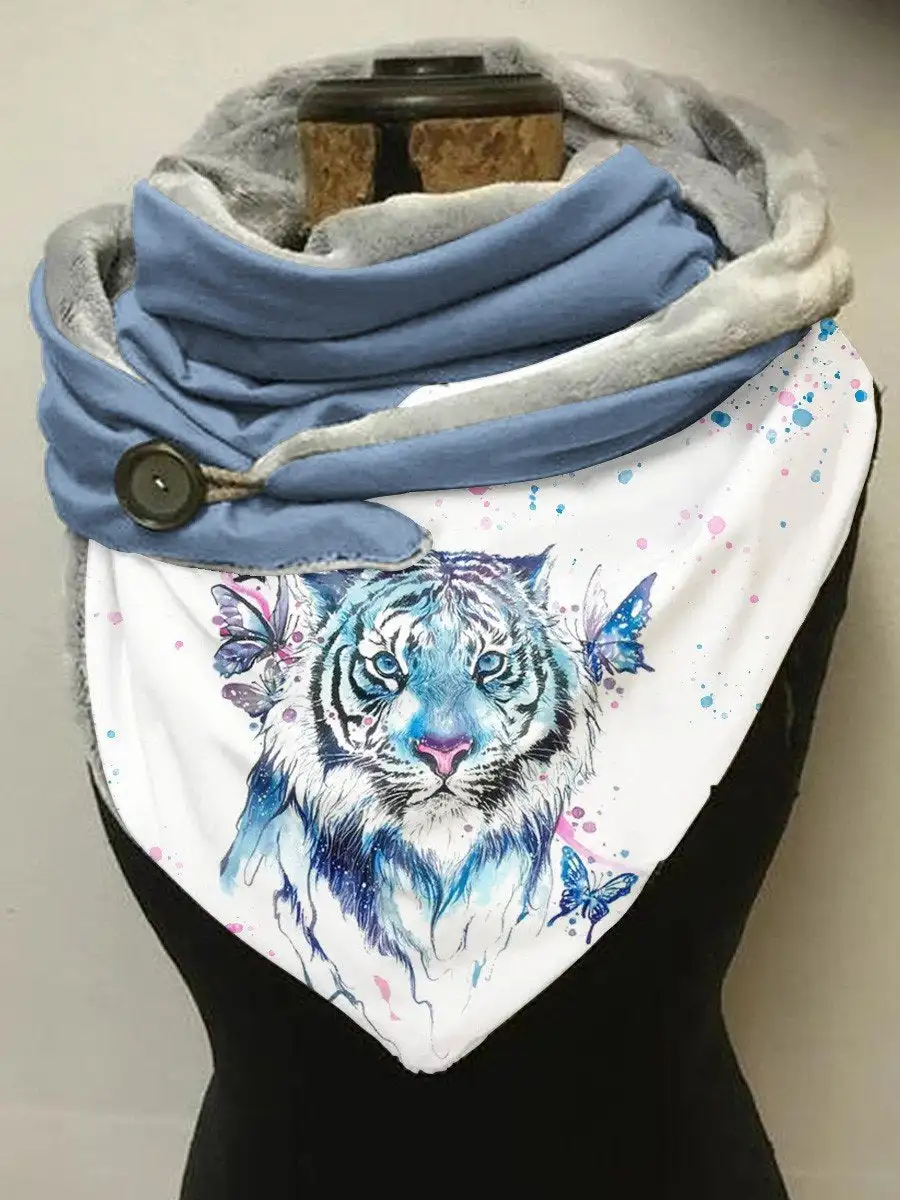 

Tiger Butterfly Art Print Casual Scarf