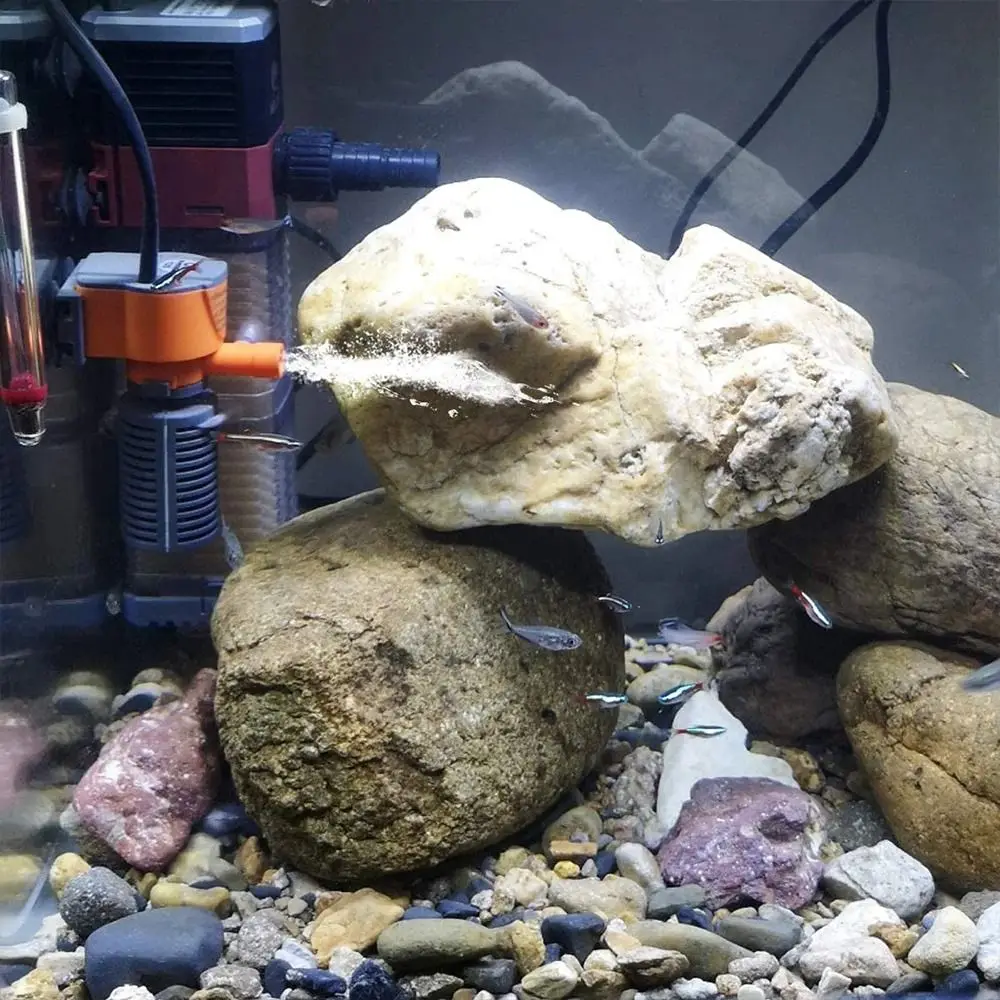 Аквариумный фильтр 3-в-1 погружная водяная помпа мини-фильтр кислорода для