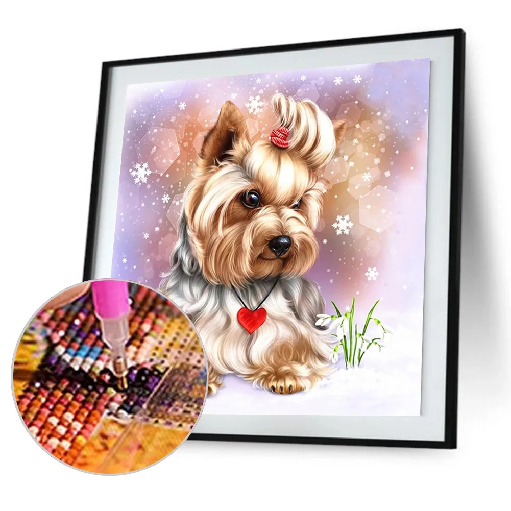 Алмазные наборы для рисования 5D DIY Рисунок собаки полная круглая дрель искусство