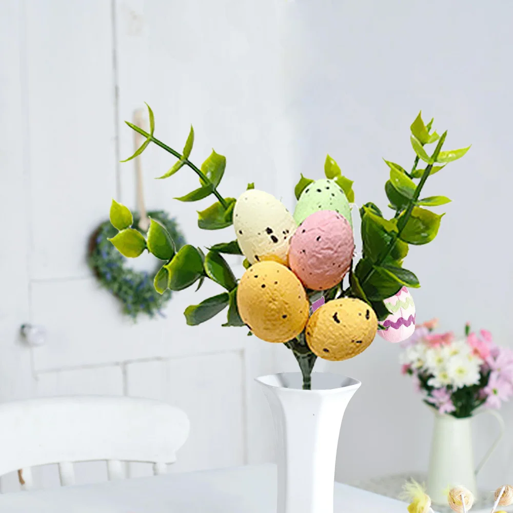 Купи 2023 Best Selling Easter Egg Water Plant Cuttings Easter Egg Bouquet Single Holiday Decoration Random Color за 39 рублей в магазине AliExpress
