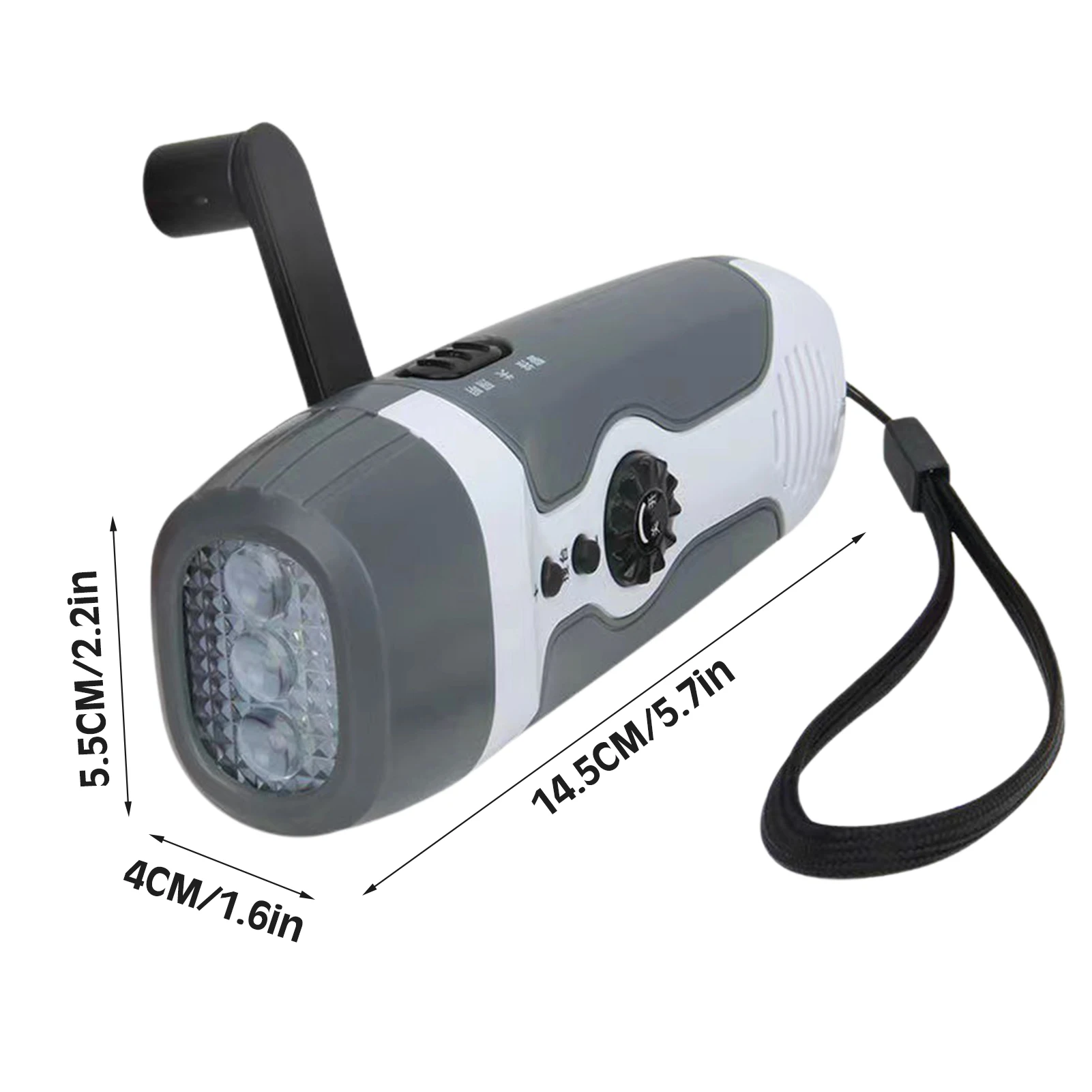 Все в одном аварийное зарядное устройство фонарик ручной генератор заводное на