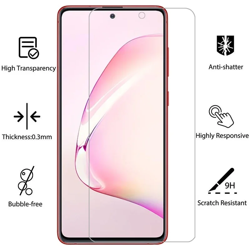 Защитное закаленное стекло для Samsung Note 10 lite защитная пленка экрана Galaxy Light Not Lite 6 7