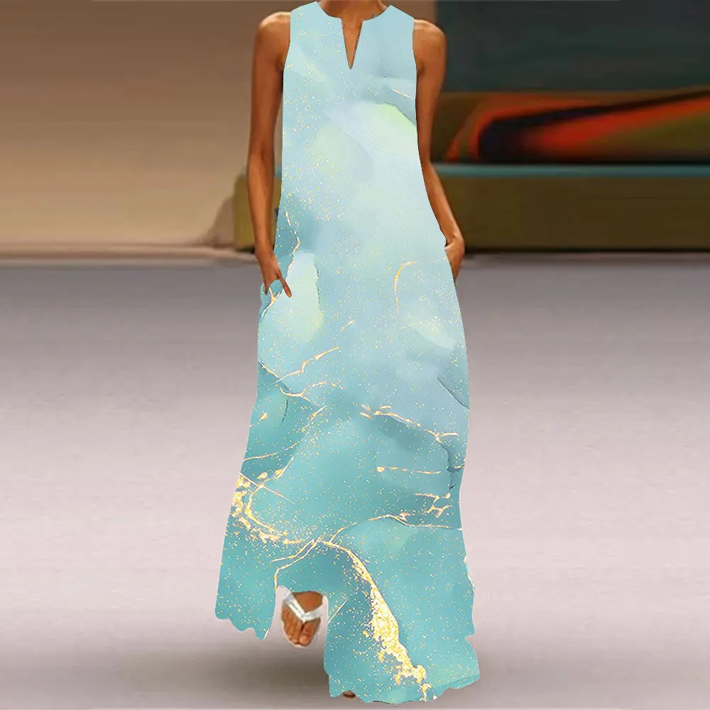 Новый женский модный жилет с v-образным вырезом длинная юбка повседневная