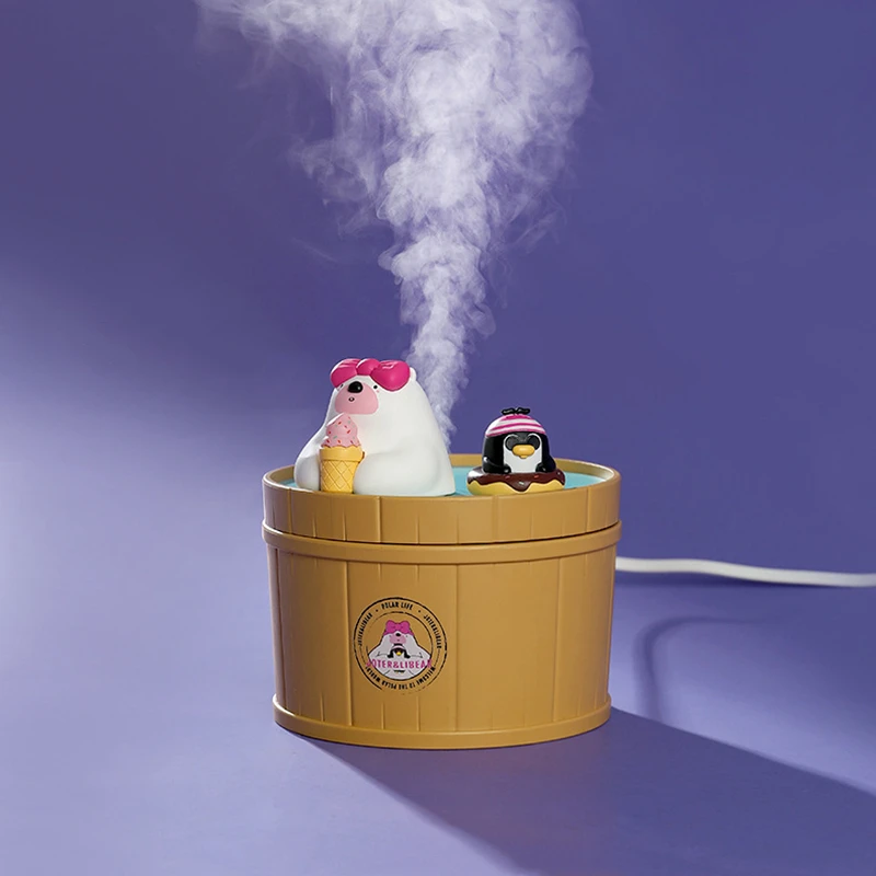 Увлажнитель воздуха ультразвуковой автомобильный 500 мл USB с мультяшным медведем |