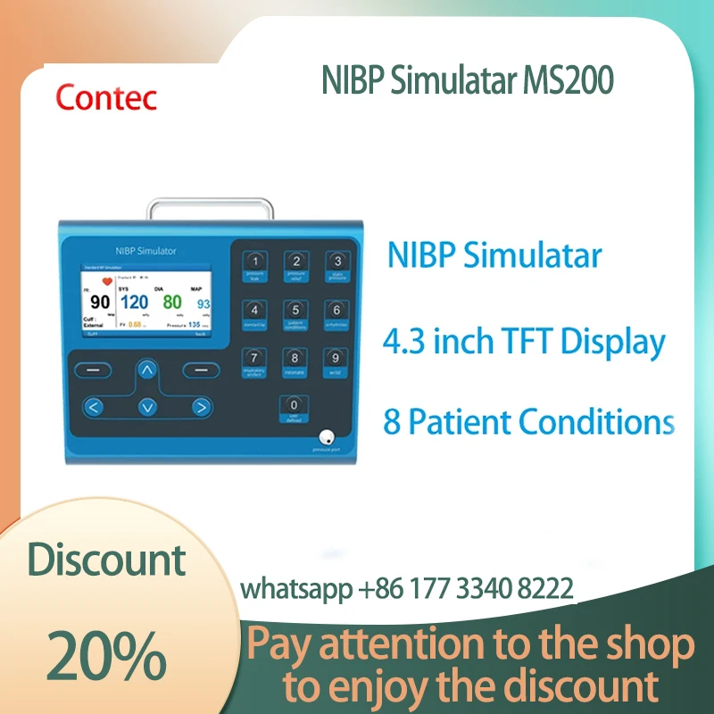 Биомедический симулятор температуры CONTEC MS100 MS200 MS400 SPO2 PR NIBP