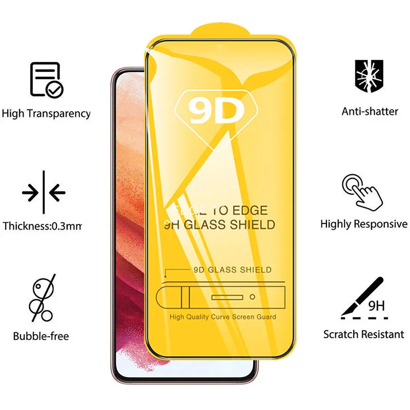 1-4Pcs Tempered Glass for Samsung Galaxy A51 A52 A71 A72 A22 A32 A21S A50 Screen Protectors for Samsung S21 S22 Plus S20 FE A53