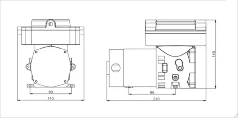 Вакуумный насос диафрагменный дискретизационный регулируемый постоянный ток 12