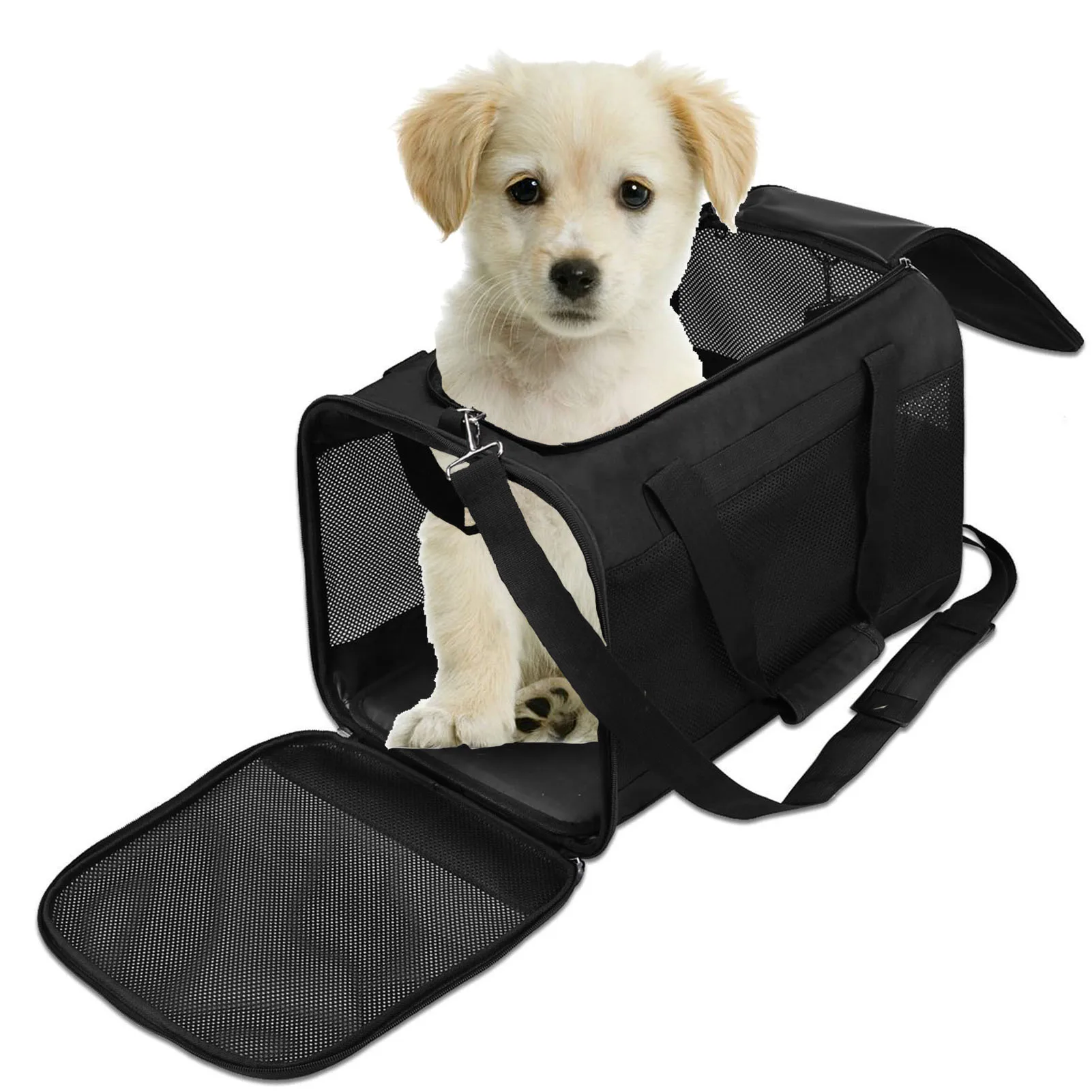 

Small Dog Carrier Collapsible Small Dog Travel Carrier With Breathable Window Portable Cat Travel Carrier With Widened Strap And
