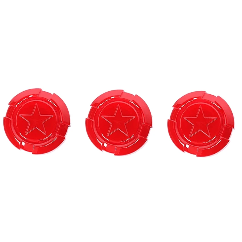 

Запасная крышка для дверного ключа Джек пентаграмма для 1997-2022 Jeep Wrangler TJ JK JL & Gladiator JT Red