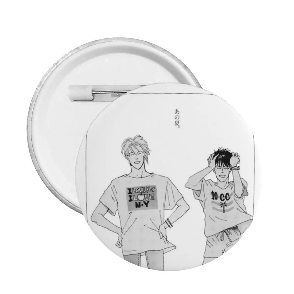 

A Happy Summer Banana Fish Ash Lynx Okumura Eiji Anime Soft Button Pin Customizable Brooch Girlfriend Creative Soft Button