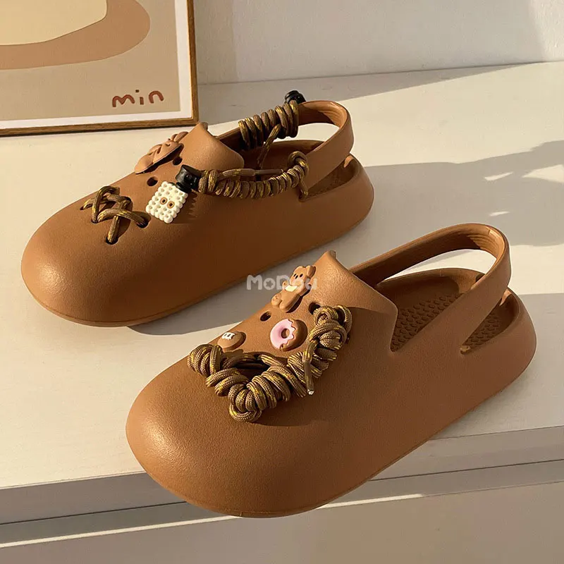 Сандалии Mo Dou мужские и женские для дома улицы Нескользящие износостойкие