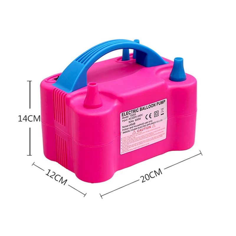 Электрический насос для надувания воздушных шаров с двумя отверстиями