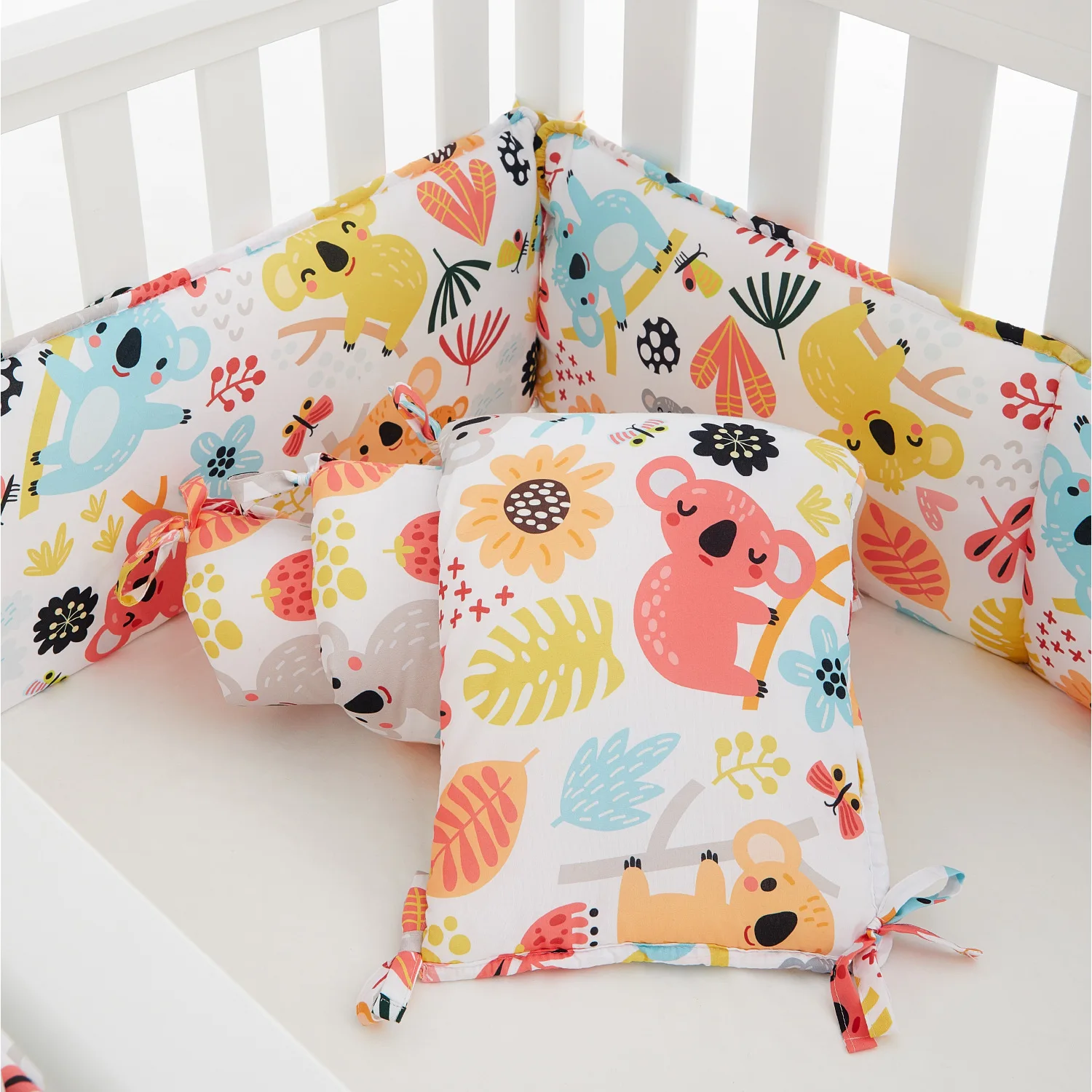 

Baby Bed Bumper Braid Newborns Crib Surround Anti-collision Cotton Bed Fence Infant Cot Protector Cushion Bedding Room Decor