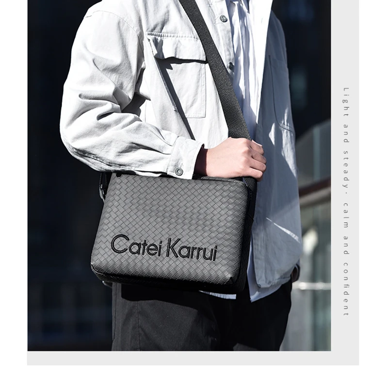 Fashion Letter Embroidery Men's Crossbody Bags Large-capacity Shoulder Bags Men Waterproof Wear-resistant Sling Bag Handbags