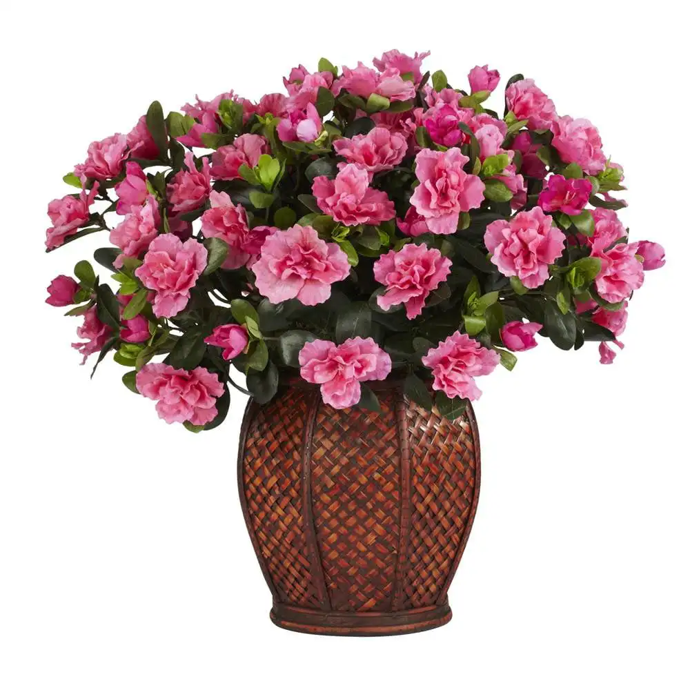

Pink Azalea with Vase Artificial Flower