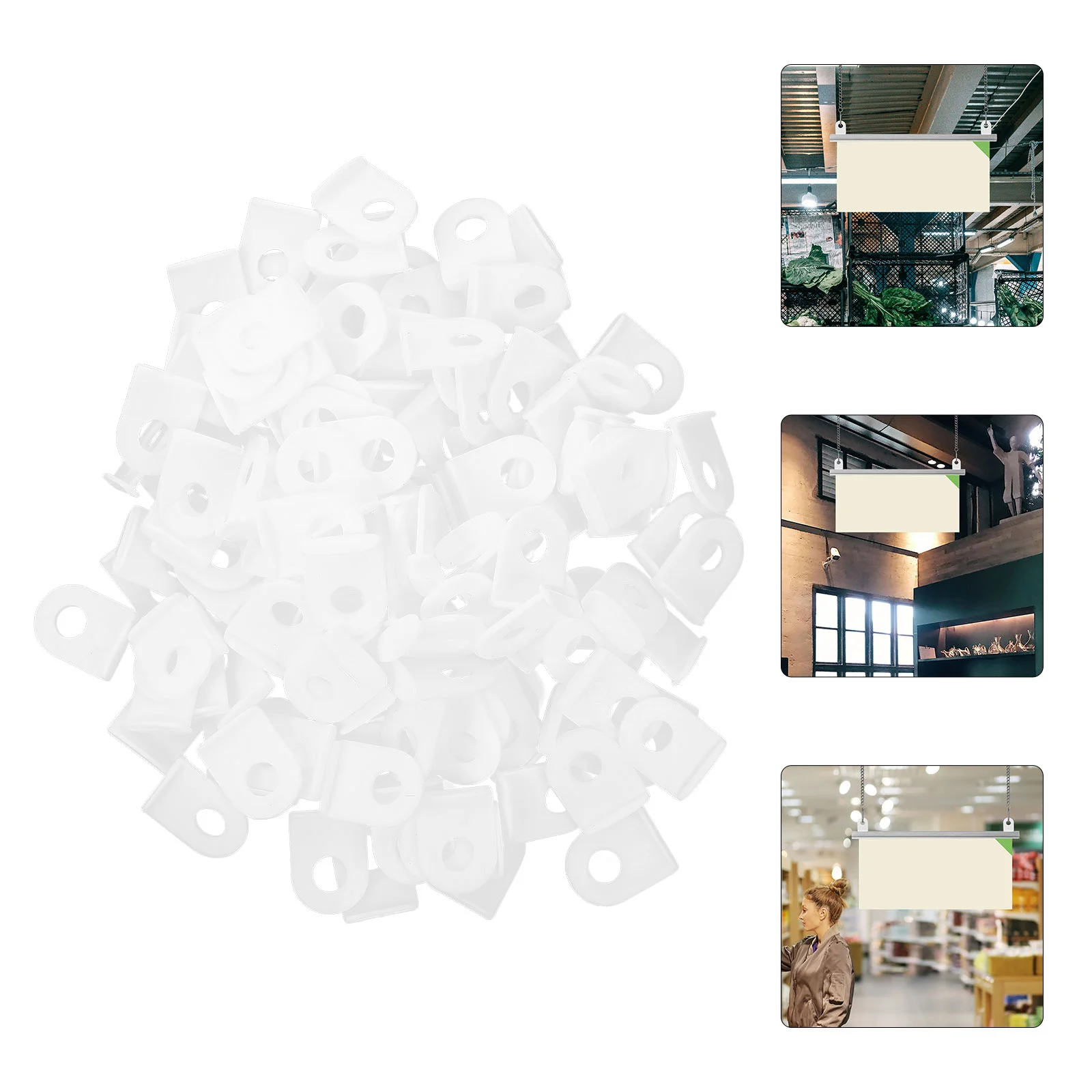 100 шт. рекламные вешалки для ушей аксессуары одежды потолка баннерные уши