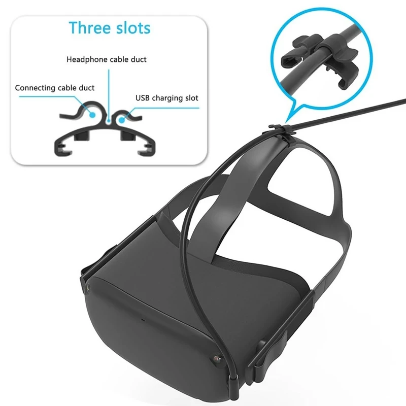 

Specially For Oculus Quest 1 Cable Clamp Cord Fixer Clamps Clip to Fix Data Wire Cables Organizer 2 PCS Set