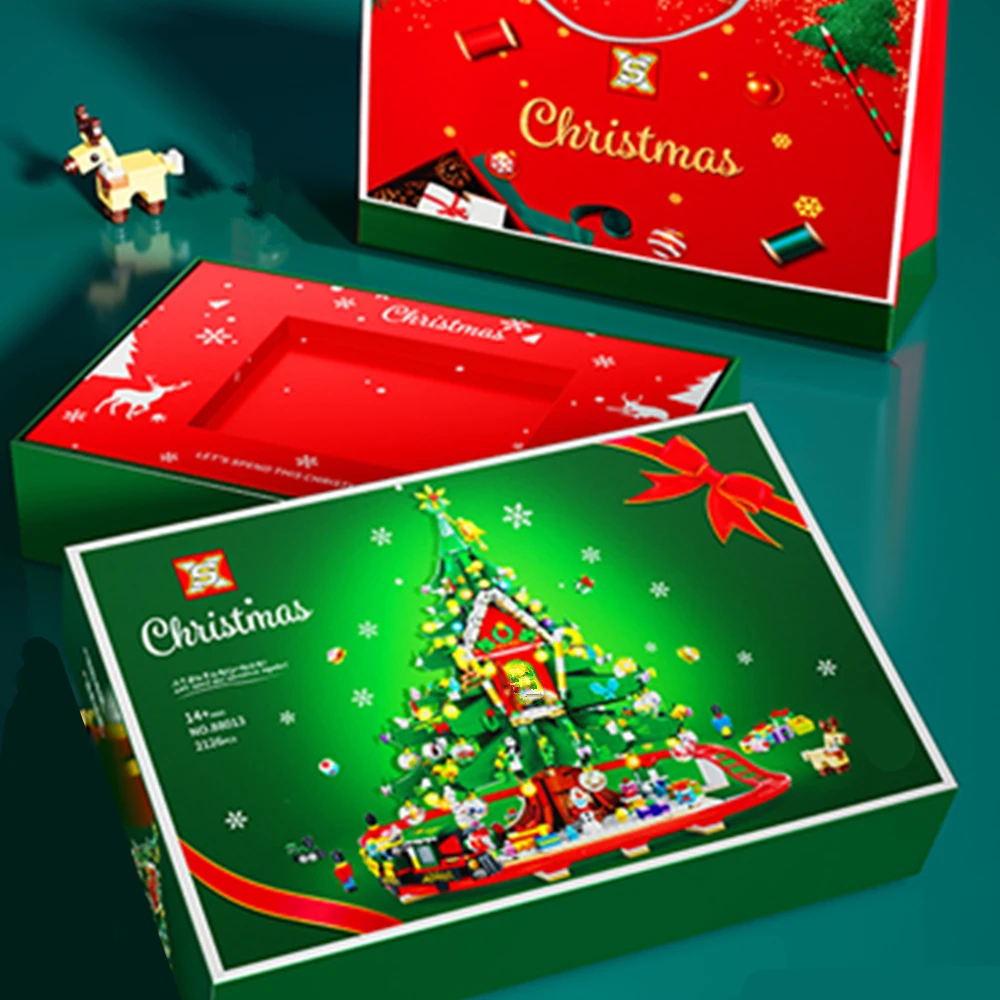 конструктор lx новогодний рождественская елка 2126 деталей