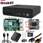 Комплект настольной приставки DeskPi Pro 2 Гб, удлинитель GPIO, инфракрасный приемный модуль с кабелем 4K, карта 32 Гб для Raspberry Pi 4 ModelB