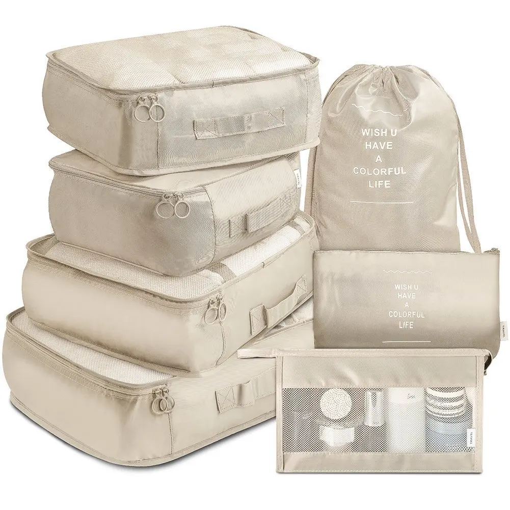 Travel Luggage seven-piece travel category toiletries bag Duffle bag bundle pocket set