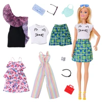 original barbie doll fashion clothes party gown necklace outfits doll shoes set accessories girls birthday christmas gifts