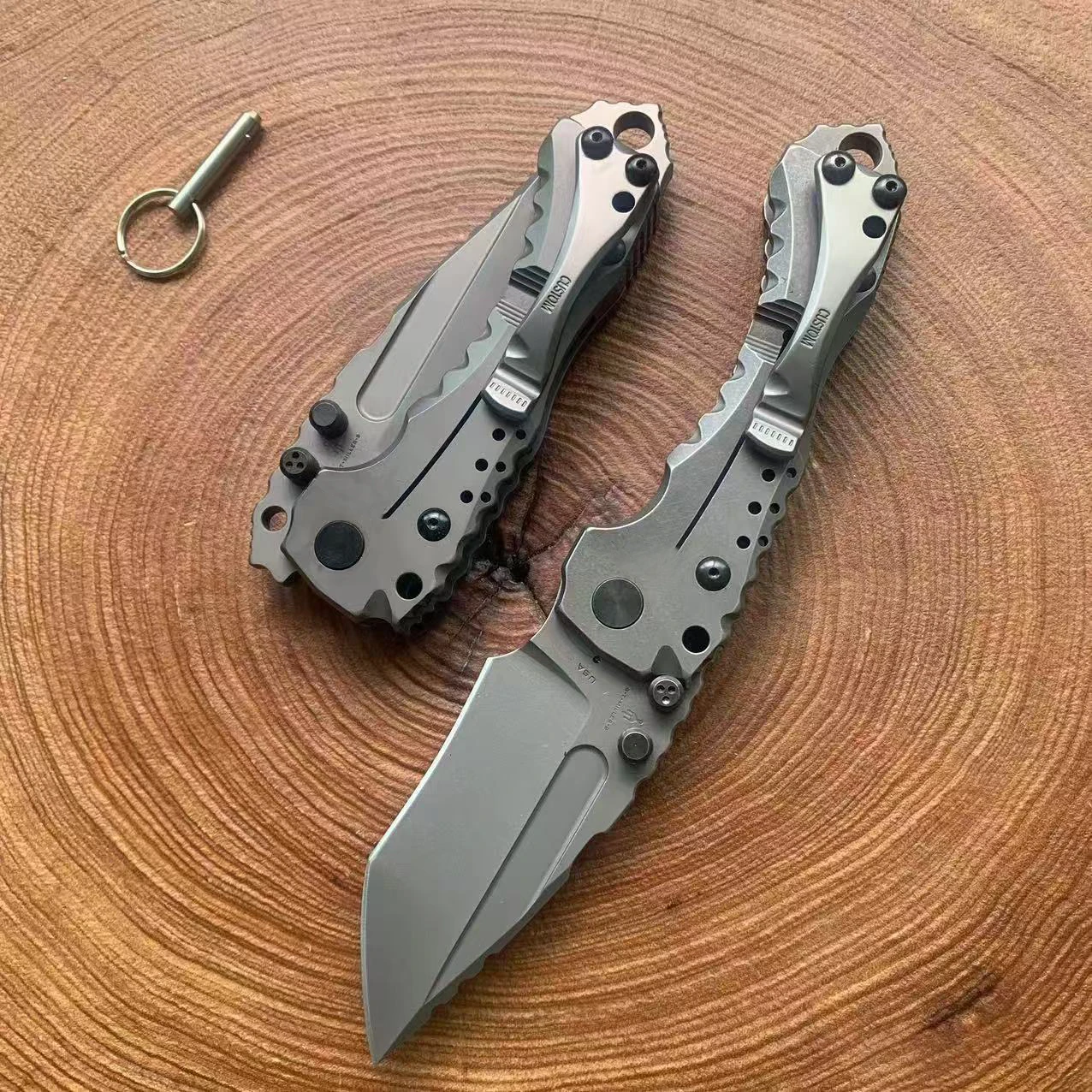 Высокое качество сверхмощный складной нож с лезвием 9cr18mov уличная стальная ручка