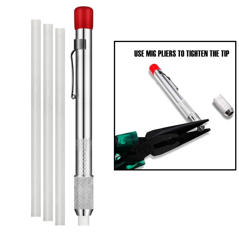 

130*10mm Talc Pen Slate Pencil Scribing Tool For Drawing Lines Marking Carpentry Soldering Incision Refillable Welding Tool