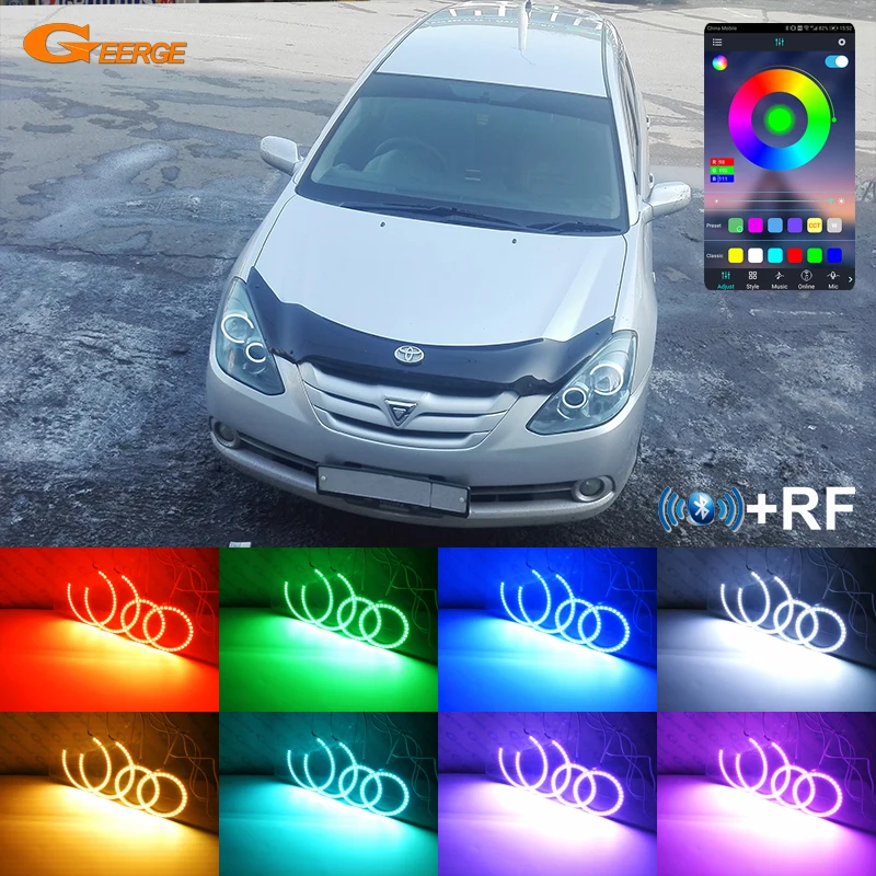 Для Toyota Caldina T24 Facelift 2005 2006 2007 приложение Bluetooth ультра яркий многоцветный RGB