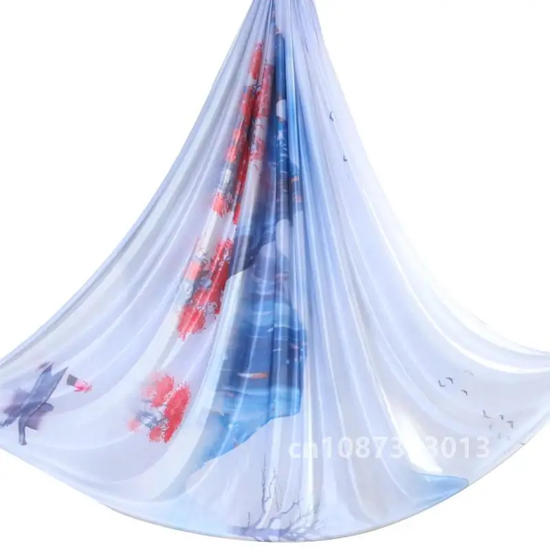 Ткань-гамак для воздушной йоги антигравитационный трапеционный шелк гибкости и