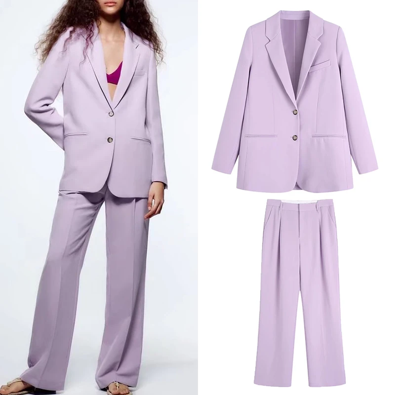 

Женский Однобортный блейзер с длинным рукавом и V-образным вырезом