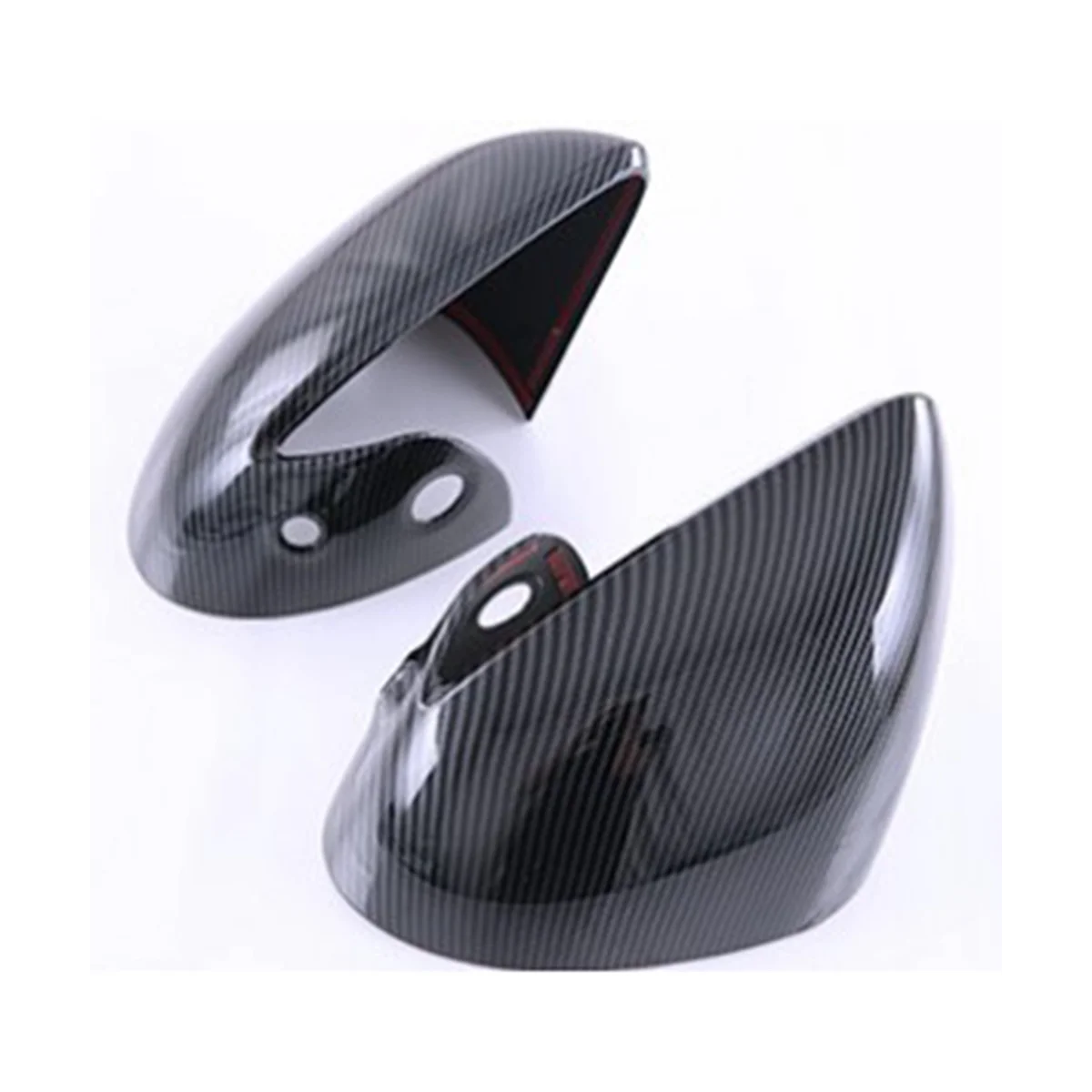 Стильная наклейка на боковое зеркало двери автомобиля из углеродного волокна