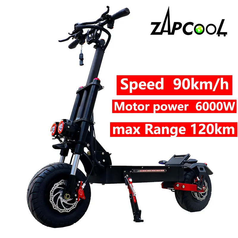 

electric scooter electrico skateboard for adult monopattino elettrico 11inch off road tires dual motor fast speed 60v 6000w