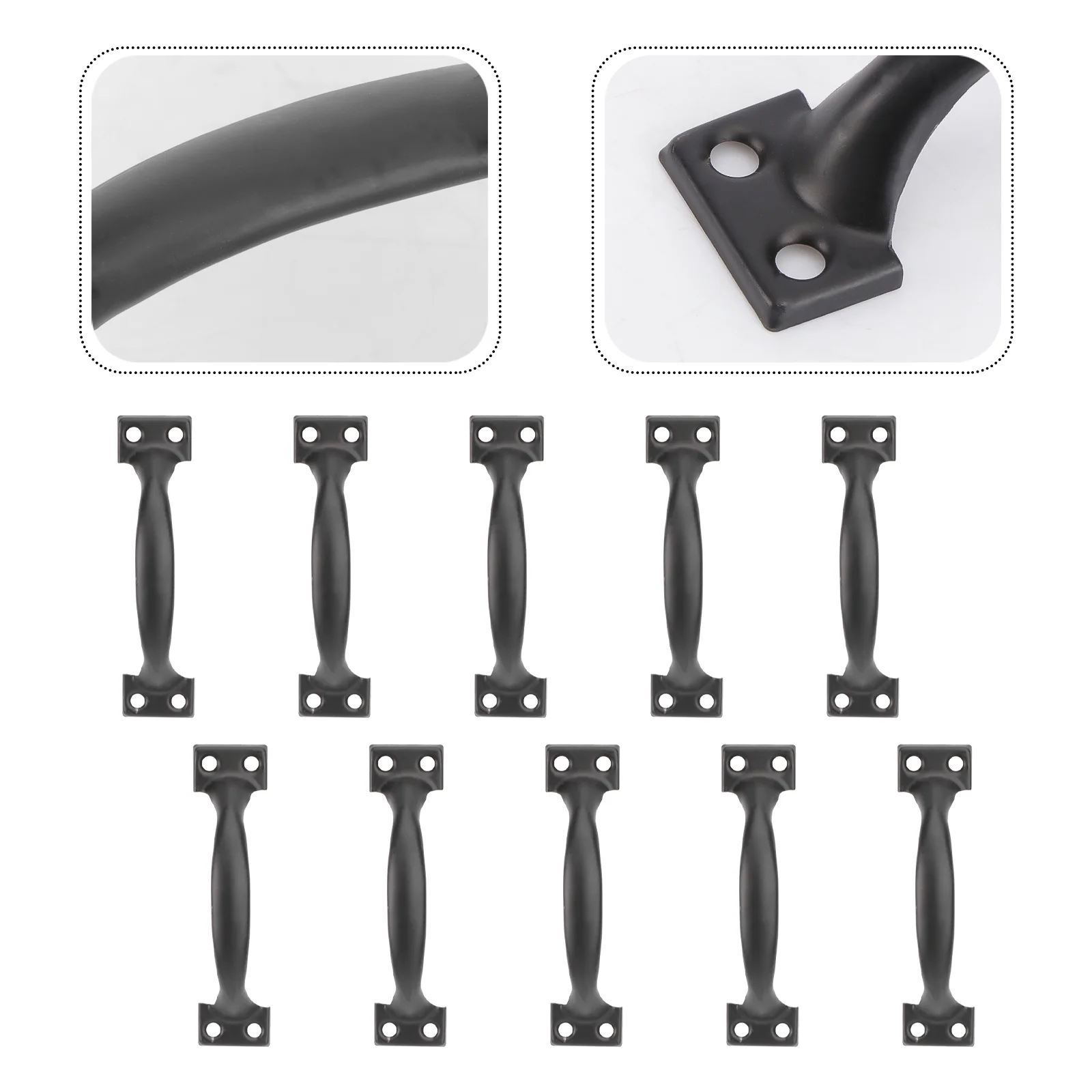 

10 Pcs Picket Fence Decoration Wardrobe Kitchen Cabinet Handle Knob Bridge Type