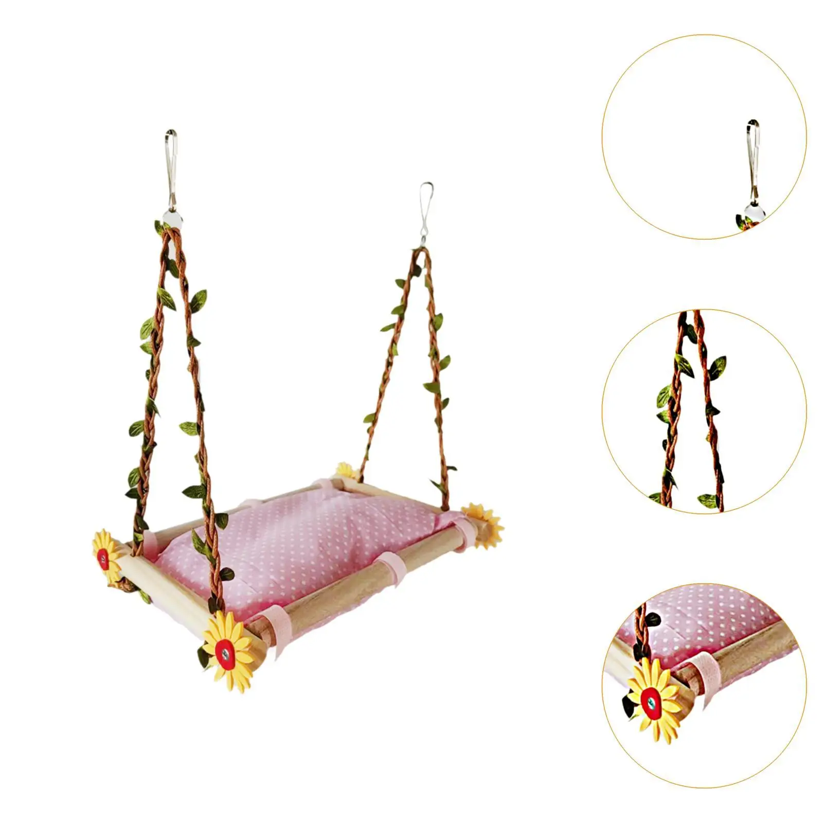 Клетка для попугая гамак игровой стенд деревянные аксессуары игрушка упражнений