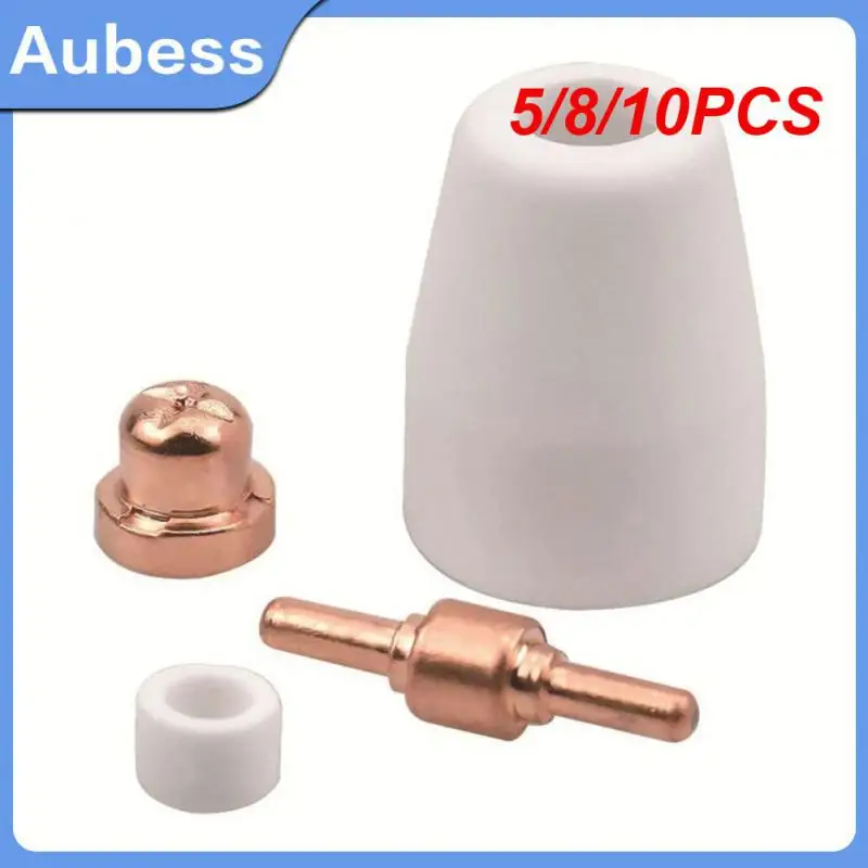 

5/8/10PCS Shunt Consumable Accessories Tip Electrodes & Nozzles Kit Welding Tools Welding Material Plasma Cutter Pastry Nozzles